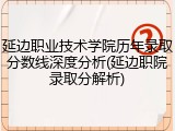 延边职业技术学院历年录取分数线深度分析(延边职院录取分解析)