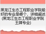 黑龙江生态工程职业学院最好的专业是哪个，详细阐述(黑龙江生态工程职业学院王牌专业)