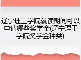 辽宁理工学院就读期间可以申请哪些奖学金(辽宁理工学院奖学金种类)