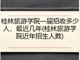 桂林旅游学院一届招收多少人，最近几年(桂林旅游学院近年招生人数)