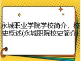 永城职业学院学校简介，校史概述(永城职院校史简介)