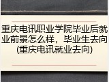 重庆电讯职业学院毕业后就业前景怎么样，毕业生去向(重庆电讯就业去向)