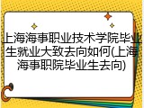 上海海事职业技术学院毕业生就业大致去向如何(上海海事职院毕业生去向)