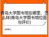 青岛大学图书馆在哪里，怎么样(青岛大学图书馆位置与评价)