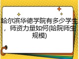哈尔滨华德学院有多少学生，师资力量如何(哈院师生规模)