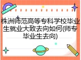株洲师范高等专科学校毕业生就业大致去向如何(师专毕业生去向)