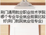 荆门通用航空职业技术学院哪个专业毕业就业前景比较好(荆门航院就业佳专业)