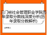 三门峡社会管理职业学院历年录取分数线深度分析(历年录取分数解析)