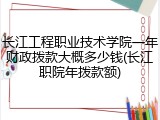 长江工程职业技术学院一年财政拨款大概多少钱(长江职院年拨款额)