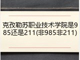 克孜勒苏职业技术学院是985还是211(非985非211)