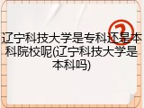 辽宁科技大学是专科还是本科院校呢(辽宁科技大学是本科吗)
