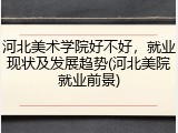 河北美术学院好不好，就业现状及发展趋势(河北美院就业前景)