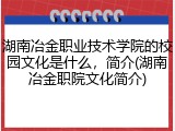 湖南冶金职业技术学院的校园文化是什么，简介(湖南冶金职院文化简介)