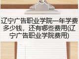 辽宁广告职业学院一年学费多少钱，还有哪些费用(辽宁广告职业学院费用)