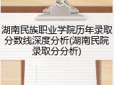 湖南民族职业学院历年录取分数线深度分析(湖南民院录取分分析)