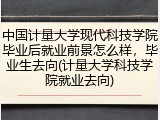 中国计量大学现代科技学院毕业后就业前景怎么样，毕业生去向(计量大学科技学院就业去向)