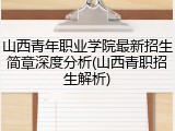 山西青年职业学院最新招生简章深度分析(山西青职招生解析)
