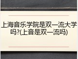 上海音乐学院是双一流大学吗?(上音是双一流吗)