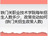 铁门关职业技术学院每年招生人数多少，政策变动如何(铁门关招生政策人数)