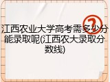 江西农业大学高考需多少分能录取呢(江西农大录取分数线)