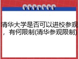 清华大学是否可以进校参观，有何限制(清华参观限制)