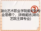 湖北艺术职业学院最好的专业是哪个，详细阐述(湖北艺院王牌专业)