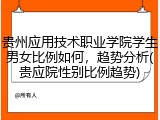 贵州应用技术职业学院学生男女比例如何，趋势分析(贵应院性别比例趋势)