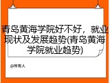 青岛黄海学院好不好，就业现状及发展趋势(青岛黄海学院就业趋势)