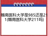 赣南医科大学是985还是211(赣南医科大学211吗)