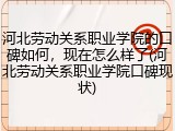 河北劳动关系职业学院的口碑如何，现在怎么样了(河北劳动关系职业学院口碑现状)