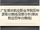 广东肇庆航空职业学院历年录取分数线深度分析(肇庆航空历年分数线)
