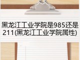 黑龙江工业学院是985还是211(黑龙江工业学院属性)