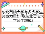 东北石油大学有多少学生，师资力量如何(东北石油大学师生规模)