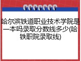 哈尔滨铁道职业技术学院是一本吗录取分数线多少(哈铁职院录取线)