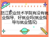怒江职业技术学院有没有就业指导，好就业吗(就业指导与就业情况)