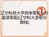 辽宁科技大学高考需多少分能录取呢(辽宁科大录取分数线)