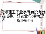 渤海理工职业学院有没有就业指导，好就业吗(渤海理工就业好吗)