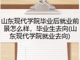 山东现代学院毕业后就业前景怎么样，毕业生去向(山东现代学院就业去向)
