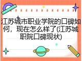 江苏城市职业学院的口碑如何，现在怎么样了(江苏城职院口碑现状)