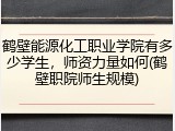 鹤壁能源化工职业学院有多少学生，师资力量如何(鹤壁职院师生规模)