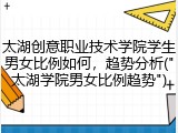 太湖创意职业技术学院学生男女比例如何，趋势分析("太湖学院男女比例趋势")