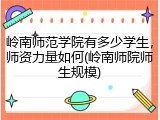 岭南师范学院有多少学生，师资力量如何(岭南师院师生规模)