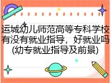 运城幼儿师范高等专科学校有没有就业指导，好就业吗(幼专就业指导及前景)