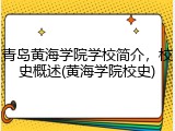 青岛黄海学院学校简介，校史概述(黄海学院校史)