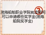 渤海船舶职业学院就读期间可以申请哪些奖学金(渤海船院奖学金)