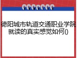 德阳城市轨道交通职业学院就读的真实感觉如何()