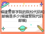 福建警察学院的院校代码和邮编是多少(福建警院代码邮编)