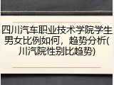 四川汽车职业技术学院学生男女比例如何，趋势分析(川汽院性别比趋势)