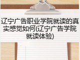 辽宁广告职业学院就读的真实感觉如何(辽宁广告学院就读体验)