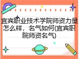 宜宾职业技术学院师资力量怎么样，名气如何(宜宾职院师资名气)